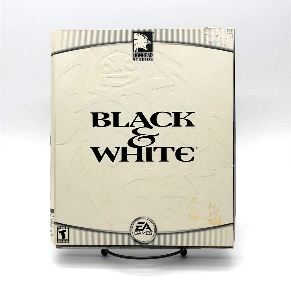 Black & White PC Game 2001 Vintage Big Box EA Lionhead Studios CD-ROM